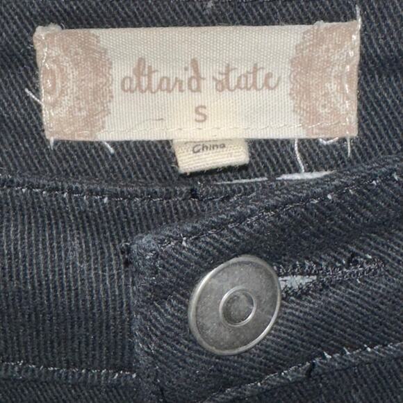 Altar’d State Black Denim Star Print Flare Jeans Size Small - Picture 3 of 16